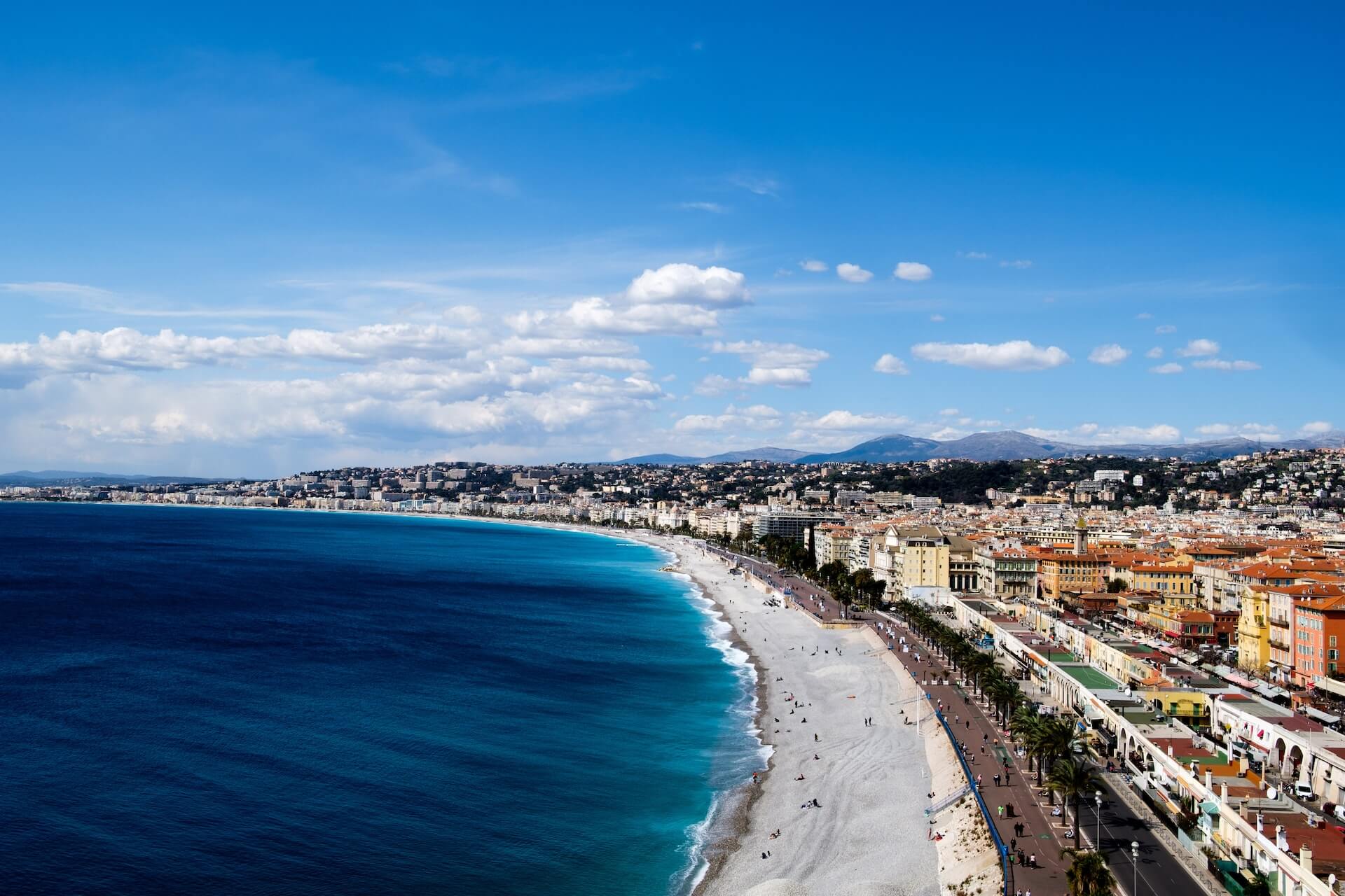 French riviera coastal town